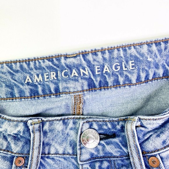 American Eagle‎ Tomgirl Distressed Denim Jeans Sz 0 - Picture 9 of 12
